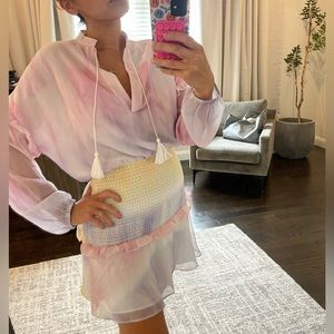 Pastel sinched waist dress